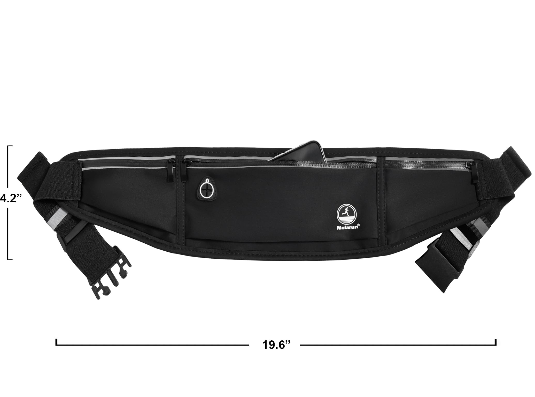 Running Belt Fanny Pack, Slim Waist Pack Bag Money Belt Phone Holder For Running