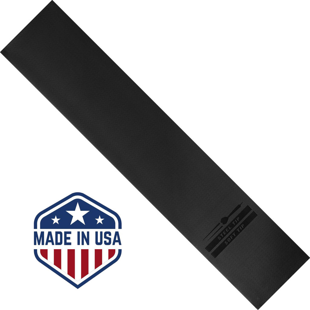 Viper By Gld Products Padded Throw/Toe Line Dart Mat (Steel And Soft Tip Darts) , Black, 117'' Length X 24'' Width X 125 Mil Thi