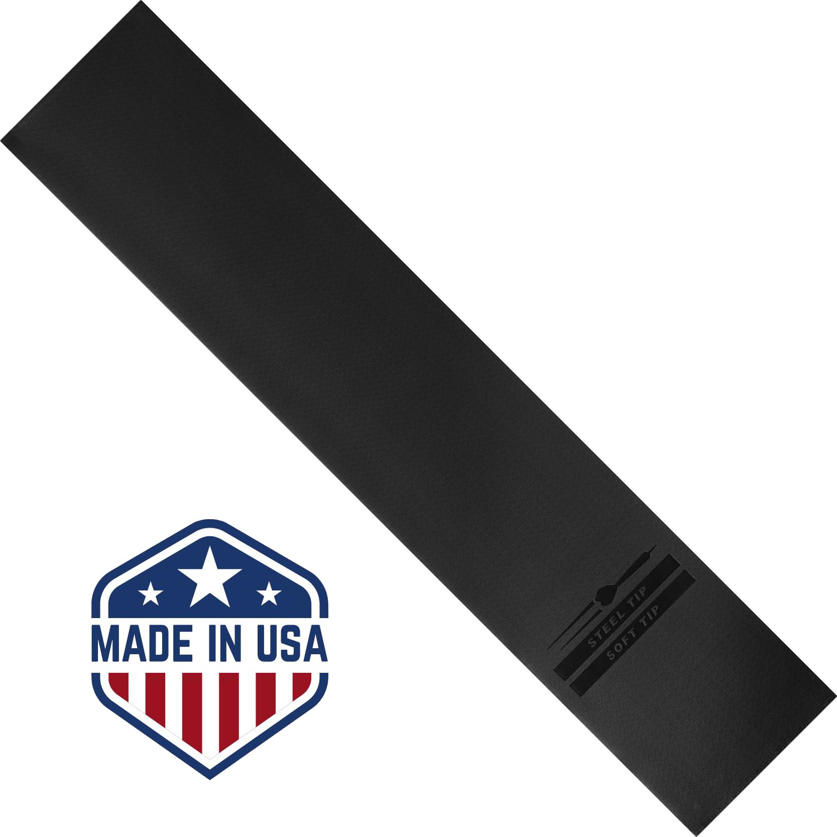 Viper By Gld Products Padded Throw/Toe Line Dart Mat (Steel And Soft Tip Darts) , Black, 117'' Length X 24'' Width X 125 Mil Thi
