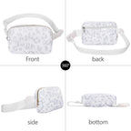 Vorolo Fanny Pack Christmas Gift For Women And Men Crossbody Bag Belt Bag Bum Bag With Adjustable Strap For Sportsoff White+Leop