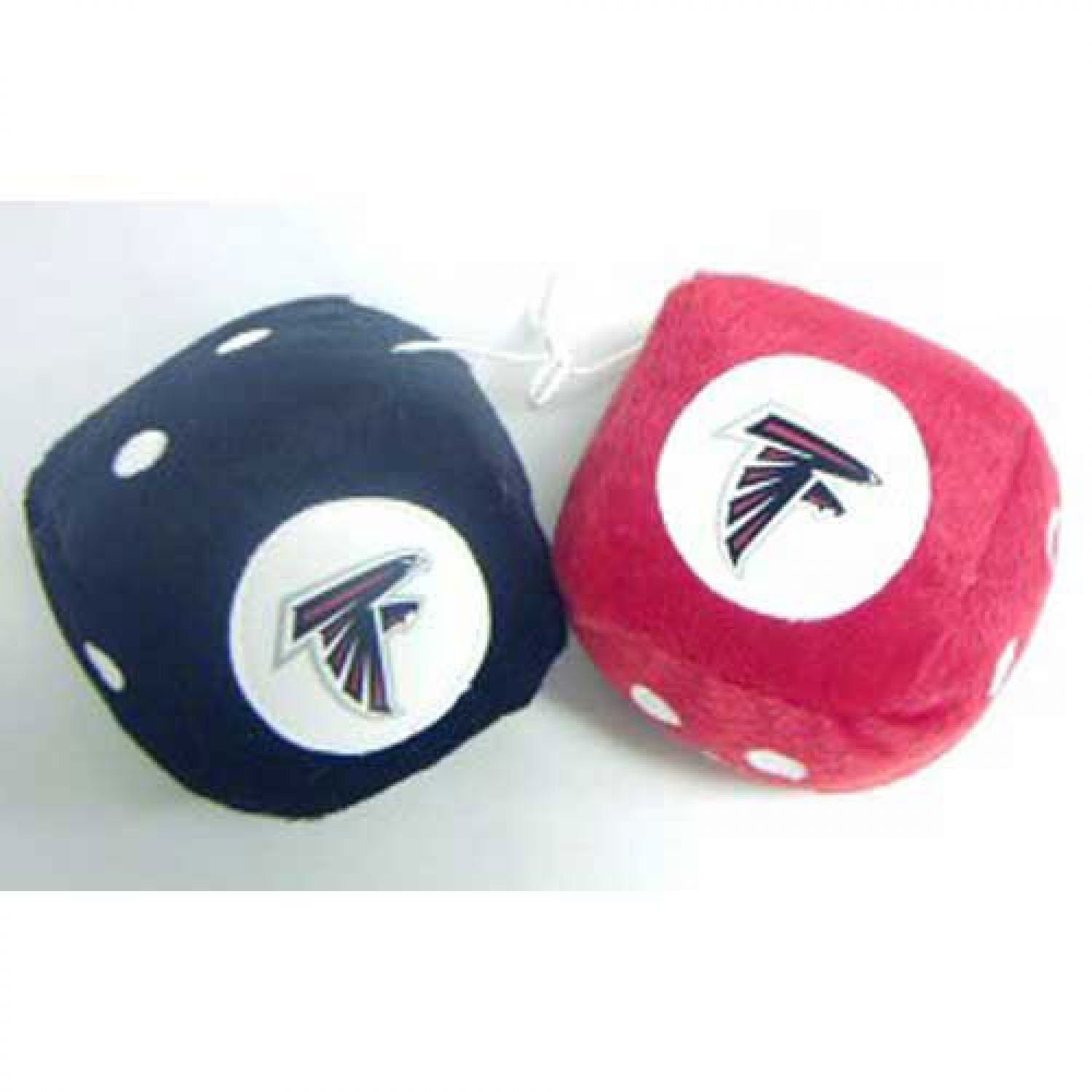 Fremont Die NFL Atlanta Falcons 3 Fuzzy Dice, 3, Team Colors