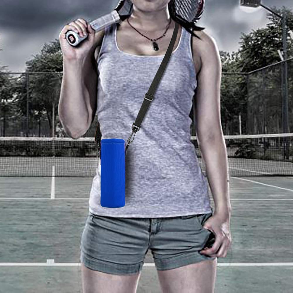 Aupet Water Bottle Sling Carrier,Insulated Water Bottle Holder Bag Case Pouch For Boys Girls 500Ml Adjustable Shoulder Strap, Gr