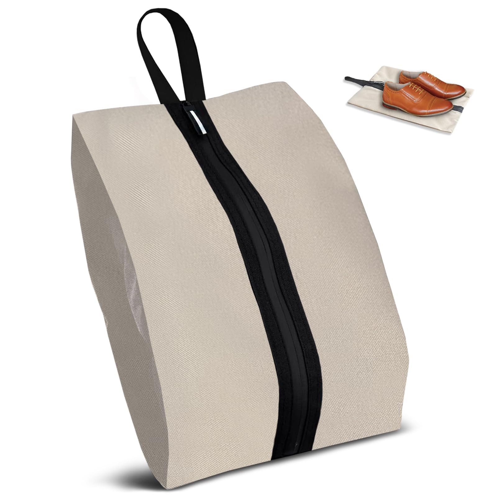 Yttriuny Smell Proof Shoe Bag for Travel Water-Resistant Lightweight Dustproof Golf Soccer Shoe Storage Organizer Pouch with Zip