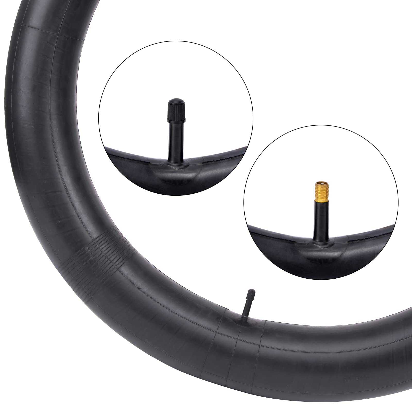 2-Pack 26'' Fat Tire Tubes 26 X 3.5/4.0 Av32Mm Valve 26'' Fat Tubes Compatible With 26 X 3.50 26X3.60 26X3.80 26 X 4.0 Electric