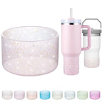 Silicone Boots For Stanley Cup 20-40 Oz, Glitter Boot For Stanley Iceflow 20 30 Oz, Bottom Protector Sleeve For Hydroflask 12-24