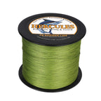 Hercules Braided Fishing Line 2000M 2187Yds 10Lbs-200Lbs Pe Superline 8 Strands (Army Green 80Lb/36.3Kg 0.48Mm)