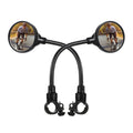 2 Pieces Bike Mirror Adjustable Rotatable Handlebar Bicycle Rear View Mirror Shockproof Acrylic Convex Safety Mirror for Mountai