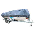 14-16Ft 90 Beam Width Gray Heavy Duty Peva Boat Cover Replacement For V-Hull Fishing Boat Tri-Hull Runabout Bass Boat Fish Ski P
