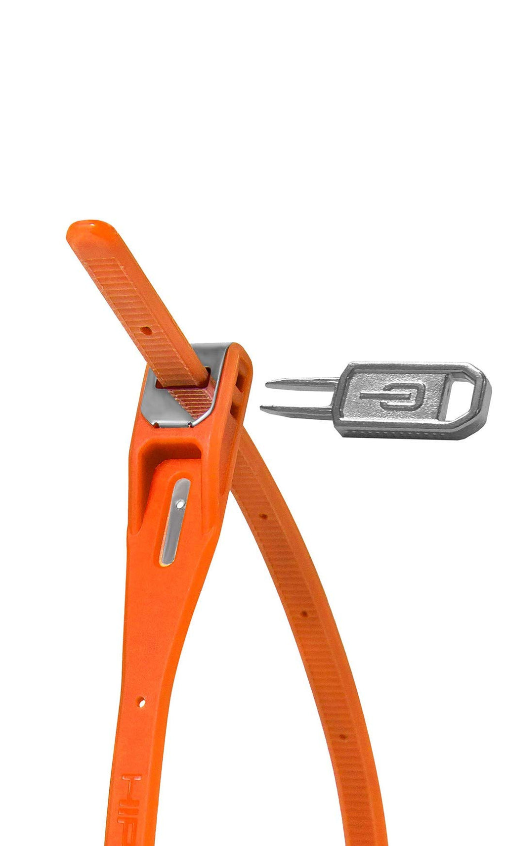 Hiplok B0001103 Z Lok Armoured Security Tie & Bike Lock, Single,Orange