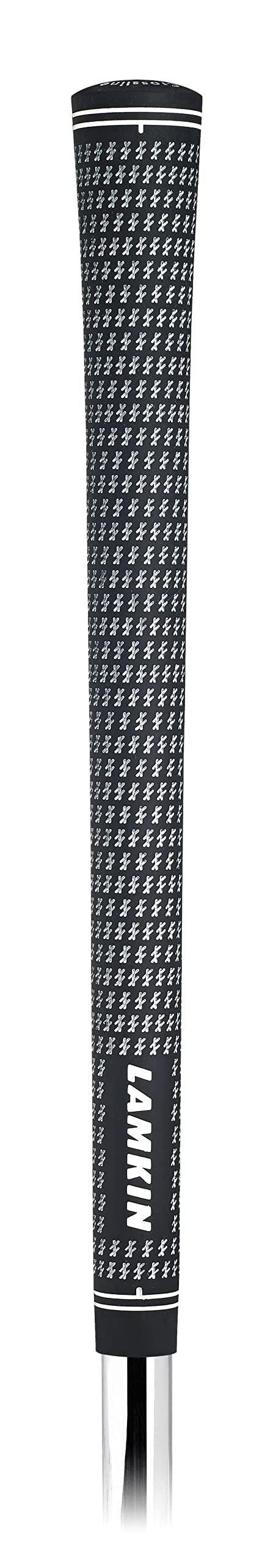 Lamkin Crossline Golf Grips, Swinging Grips, .60 Round, Black/White