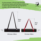 Slim Panda Yoga Mat Straps For Carrying, Adjustable Yoga Mat Carrier, Yoga Mat Sling(Yoga Mat Not Included) (Burgundy)