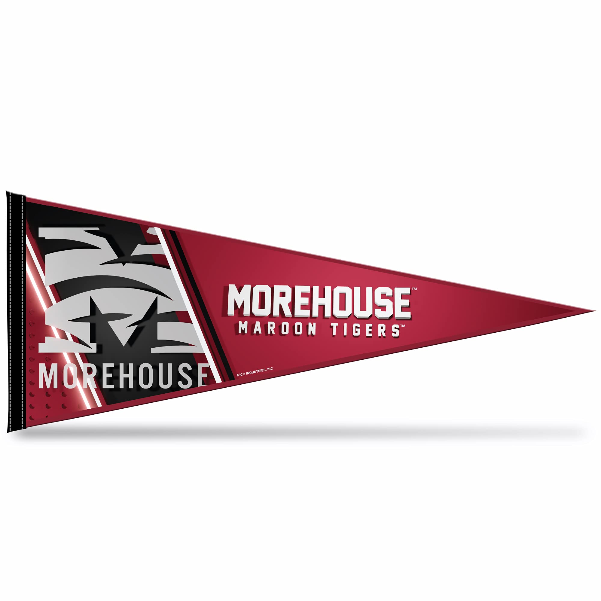 Rico Industries Ncaa Morehouse Maroon Tigers Primary 12'' X 30'' Felt Wall D  Cor Pennant - Great For Home/Bed Room/Man Cave D
