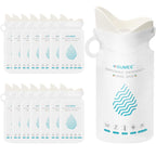 Oumee 12 Pack Emergency Disposable Urinal Bags, 700Ml Camping Pee Bags Unisex Urine Bag Vomit Bag For Travel Traffic Jam Portabl
