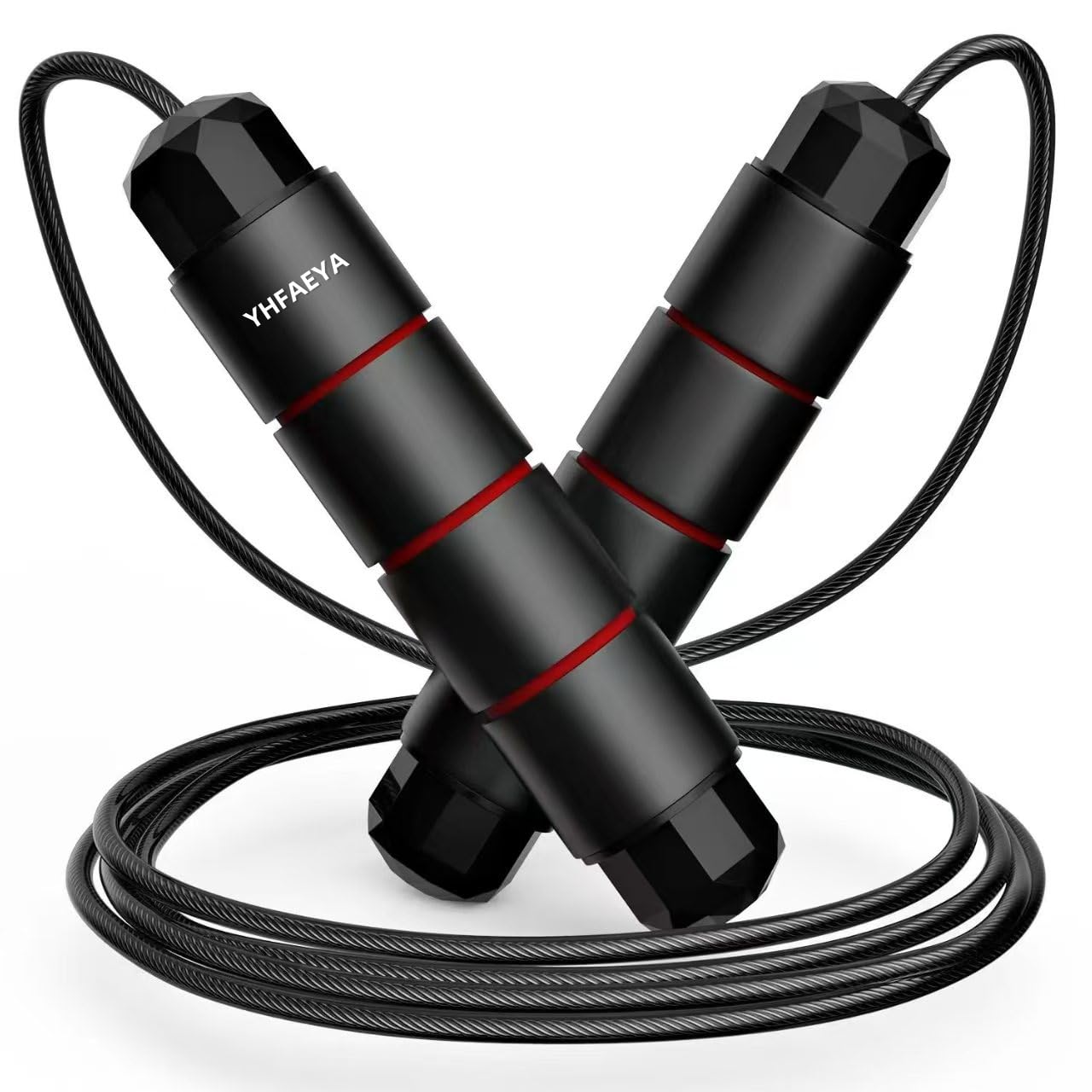 YHFAEYA Jump Rope,Adjustable Jumping Rope,Tangle Free Fast Ball Bearings skipping rope,Suitable for Men, Women, and Kids,Fitness
