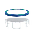 Machrus Upper Bounce Trampoline Replacement Safety Pad 6Ft - 16Ft Round-Trampoline Spring Cover Pvc Trampoline Skirt (Blue/Green