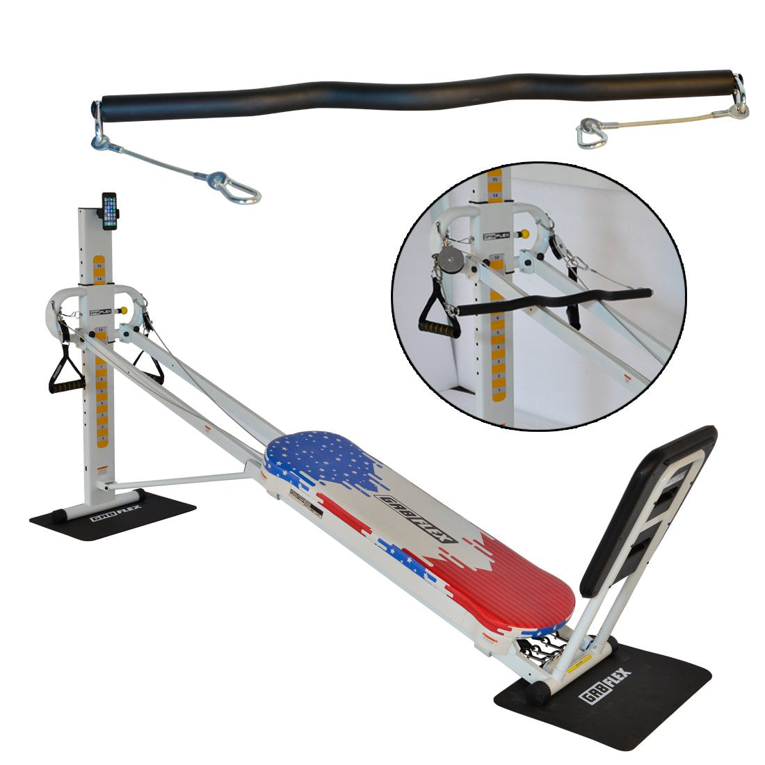Gr8Flex Ez Curl Bar - Heavy Weight Training Accessory Designed To Fit On Total Trainer, Bowflex, And Home Fitness Gym Equipments