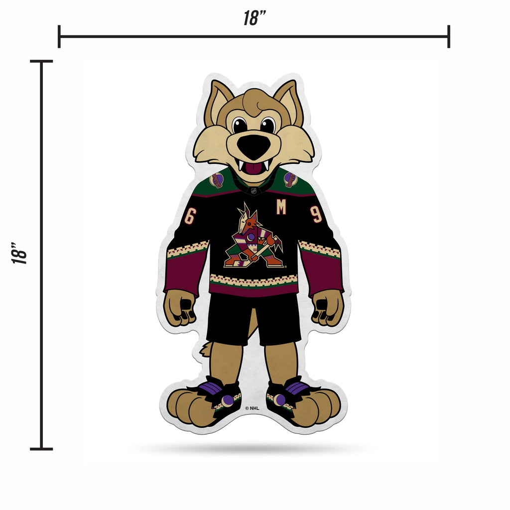 Rico Industries Nhl Arizona Coyotes Mascot Shape Cut Pennant - Home And Living Room D  Cor - Soft Felt Ez To Hang