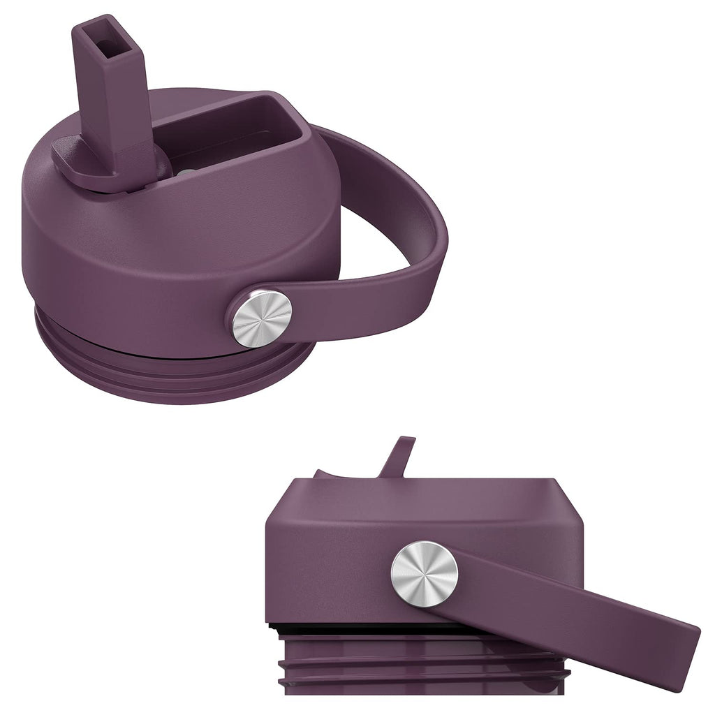 Straw Lid For Yeti Rambler Water Bottle 18 Oz,26 Oz,36 Oz,46 Oz,12 Oz,64 Oz,Straw Cap,Straws And Brush Include (Nordic Purple)