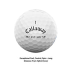 Callaway Erc Triple Track Golf Balls 12B Pk (2023 Version, White)