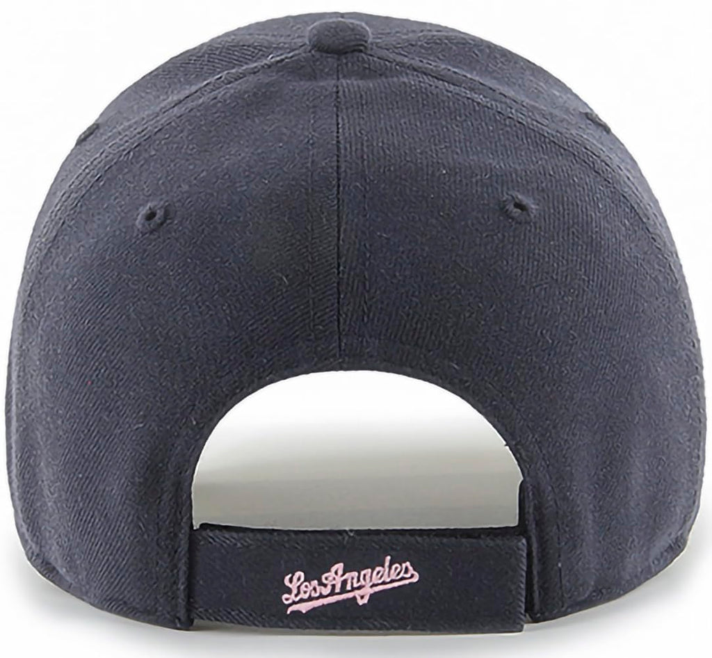 47 Mlb Navy Pink Mvp Adjustable Hat, Women'S One Size Fits All - Los Angeles Dodgers Navy Pink