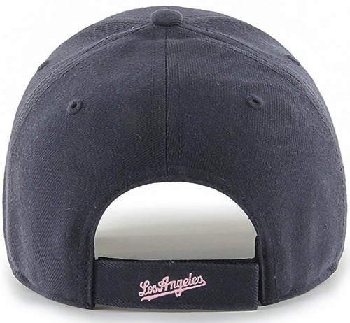 47 Mlb Navy Pink Mvp Adjustable Hat, Women'S One Size Fits All - Los Angeles Dodgers Navy Pink