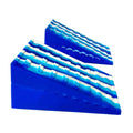 MERISHOPP 2Pcs Squat Wedge Block Slant Board Calf Stretching for Pilates Indoor Sports Blue