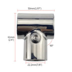 Nrc&Xrc Heavy Duty 316 Ss//Polished Boat Hand Rail Fitting- 90 Degree T/Tee Hinged/Split For 7/8'' Tube