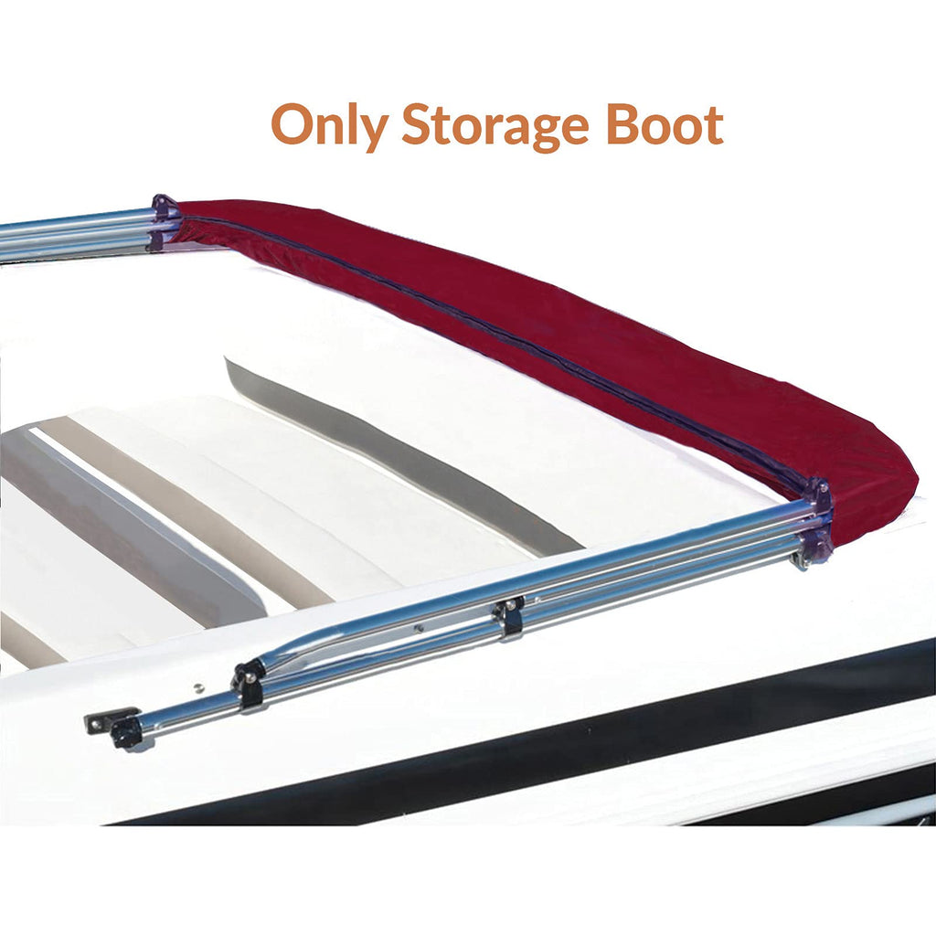 Savvycraft Bimini Top Storage Boot 54''-60'' Width Burgundy Color, Waterproof Uv Protection Bimini Top Replacement Boot, Fit Rou