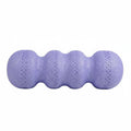 CLOVRIX?Wavy Massage Cylinder Deep Tissue Expanded Polypropylene Stretching Column Lightweight, Rose Purple, Hardness 55 | Rolle