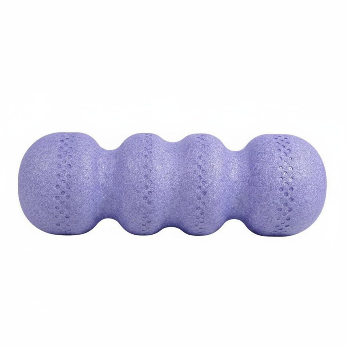 CLOVRIX?Wavy Massage Cylinder Deep Tissue Expanded Polypropylene Stretching Column Lightweight, Rose Purple, Hardness 55 | Rolle