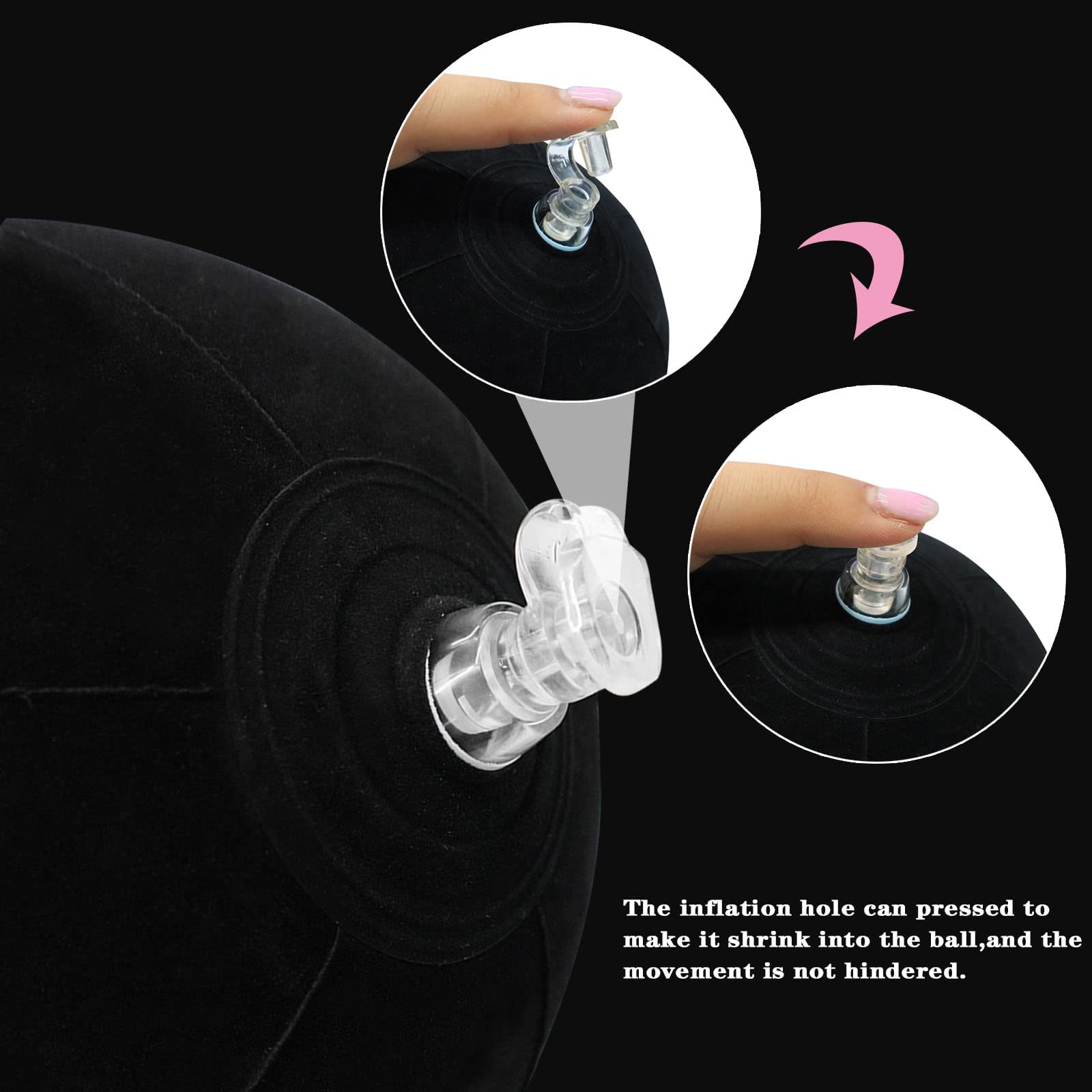Finger Ten Golf Smart Ball Training Aid Impact Inflatable Balls With Air Pump Adjustable Lanyard Assist Teaching Posture Correct