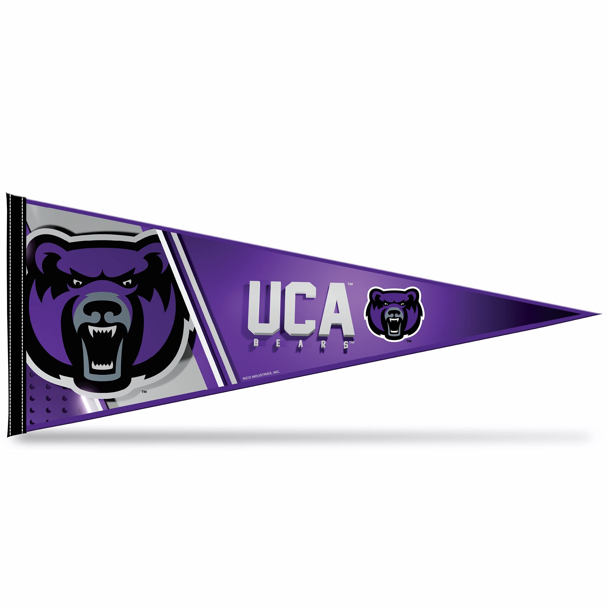 Rico Industries Ncaa Central Arkansas Bears Primary 12'' X 30'' Felt Wall D  Cor Pennant - Great For Home/Bed Room/Man Cave D  C