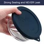 Sophico 2 Cup Round Silicone Storage Cover Lids Replacement For Anchor Hocking And Pyrex 7200-Pc Glass Bowls (Container Not Incl