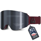 Wildhorn Maxfield Pro Ski Goggles -Us Ski Team Supplier- Snowboard Goggles Men, Women & Youth-Interchangeable Magnetic Lenses