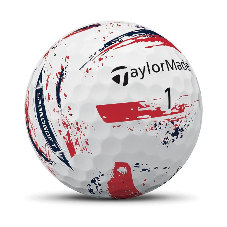 TaylorMade Golf Speed Soft Ink NFL New England Patriots Dozen