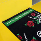 Cuesoul Heavy Duty Darts Mat Includes Both Official Soft & Steel Tip Throwline Rose Skull