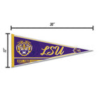 Rico Industries Ncaa Lsu Tigers Classic 12'' X 30'' Felt Wall D  Cor Pennant - Great For Home/Bed Room/Man Cave D  Cor