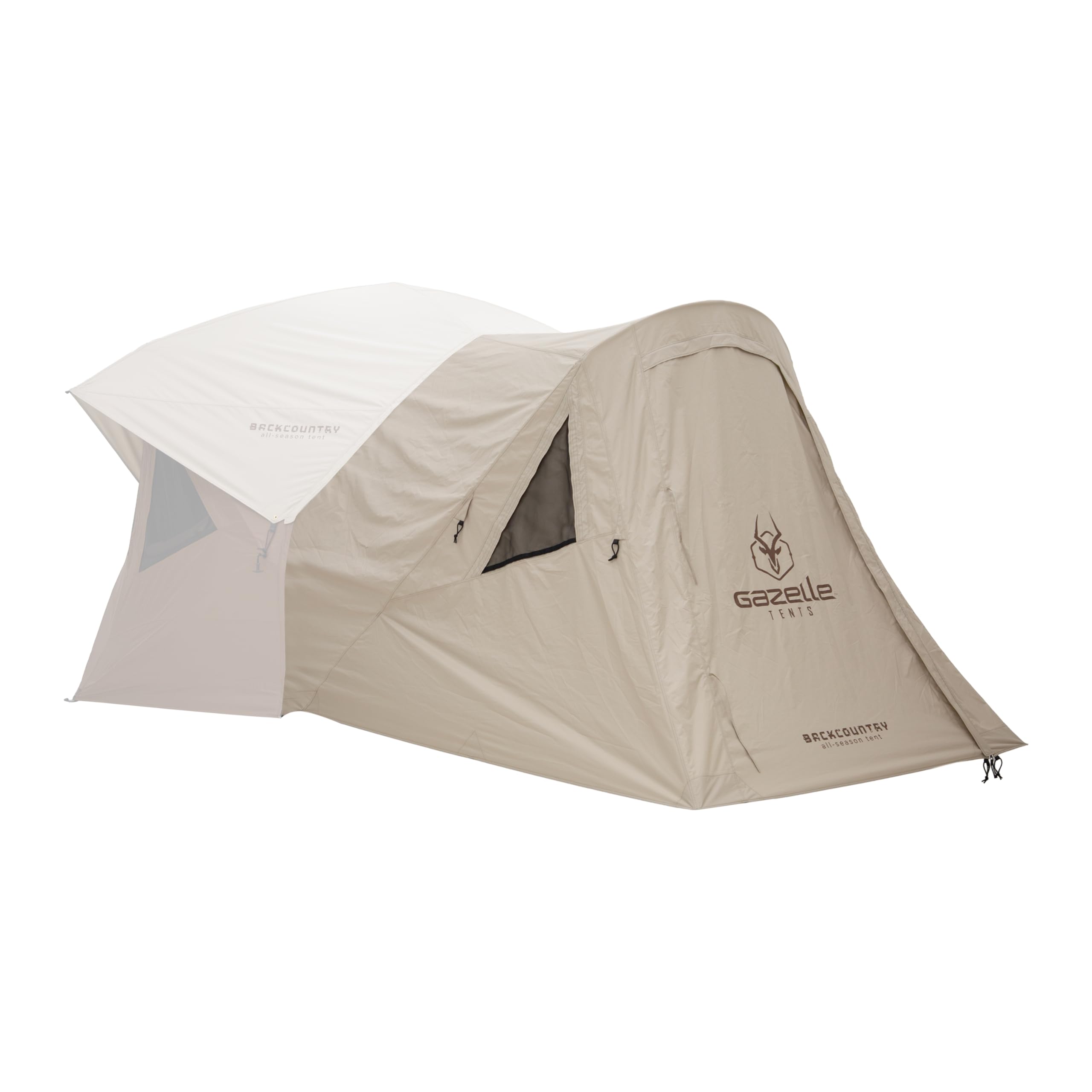Gazelle Backcountry T5 Vestibule - 43 sq. ft. Enclosed Extension Room for Backcountry T5 Tent, Ripstop Polyester Construction, Z