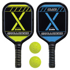 Franklin Sports 2 Player Pickleball Paddle + Ball Starter Set - Includes (2) Aluminum Paddles And (2) X-40 Balls - Usa Picklebal