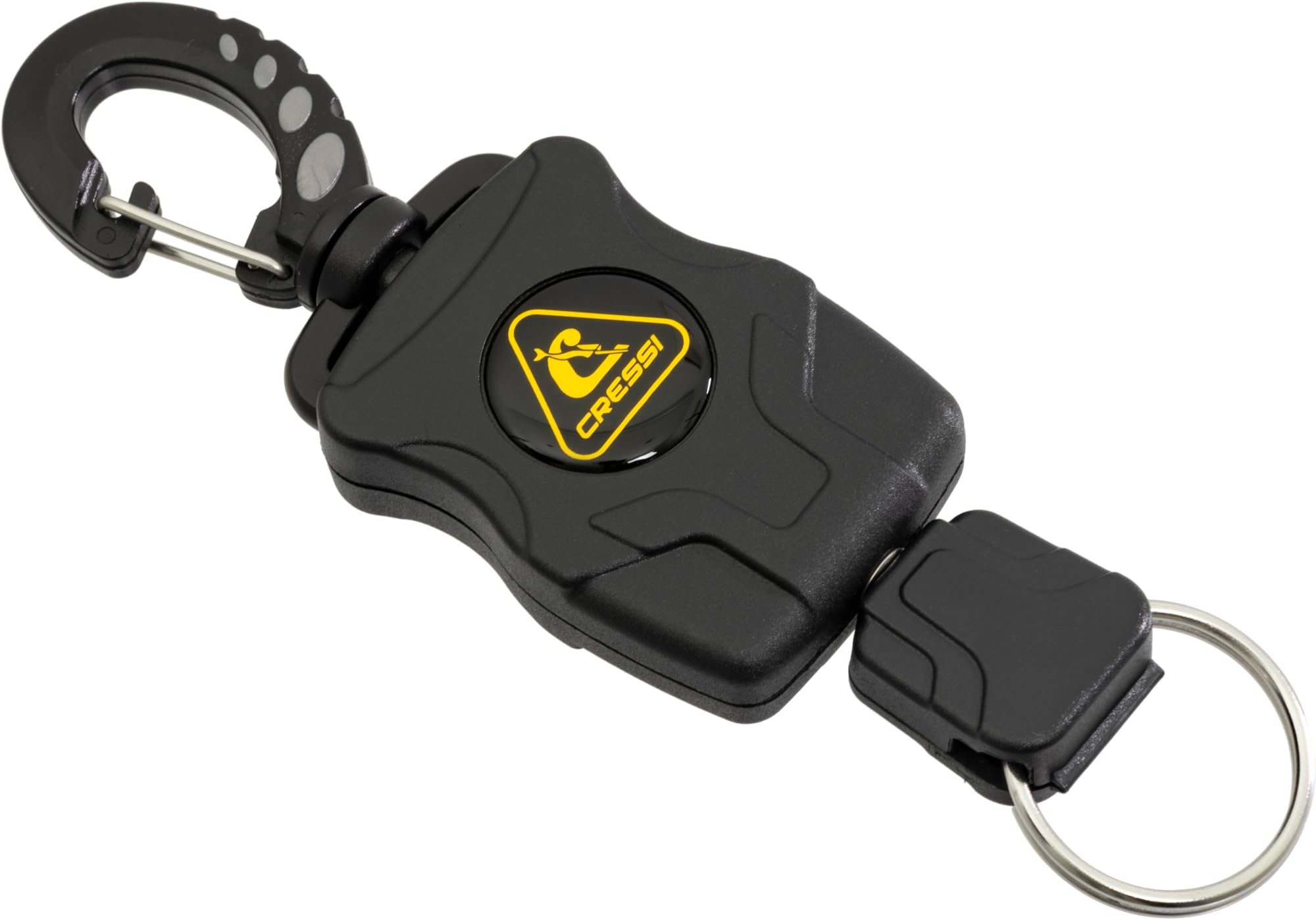 Cressi Mini Retractable Lanyard Ring - Secure Underwater Devices and Instruments - Designed in Italy