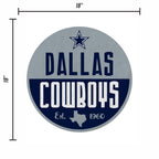 Rico Industries Nfl Football Dallas Cowboys Classic Shape Cut Pennant - Home And Living Room D  Cor - Soft Felt Ez To Hang