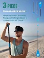 Niphean Inflatable Stand Up Paddle Board with SUP Accessories, Anti-Slip EVA Deck, 106 Inflatable Paddle Boards for Adults &