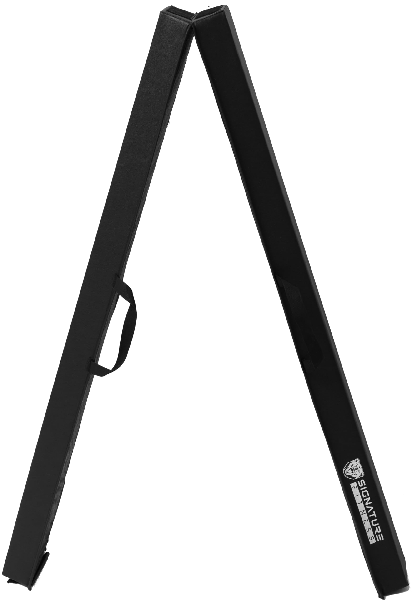 Fitvids 8 Ft Folding Balance Beam Gymnastics Floor Beam With Anti-Slip Bottom And Carrying Handles, Black