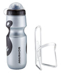 Schwinn Sport Water Bottle And Bottle Holder Combo, Holds 23 Oz Or 680 Ml, Bpa-Free Squeeze Sport Bottle, Easy To Attach Alloy C