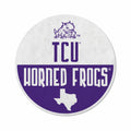 Rico Industries Ncaa Tcu Horned Frogs Classic Shape Cut Pennant - Home And Living Room D  Cor - Soft Felt Ez To Hang 20.5 X 18
