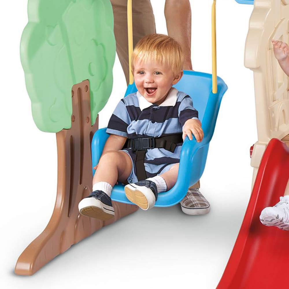 Little Tikes Hide & Seek Climber And Swing, Indoor Outdoor With Slide - Easy Set Up - Toddler Playset, 53.50''L X 52.00''W X 41.
