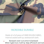 Joy Walker Waterproof Backpack Rain Cover For (15-90L), Upgraded Anti-Slip Cross Buckle Straps, Triple Strengthened Layers For H