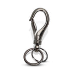 Besyl Black Commerce Keychain With 2 Key Rings, Office And School Heavy Duty Car Key Chain For Men And Women