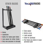 Yes4All Total Body Workout Weighted Bar Racks, Weighted Workout Bar, Resistance Band Bar, Body Bar For Exercise, Therapy, Aerobi