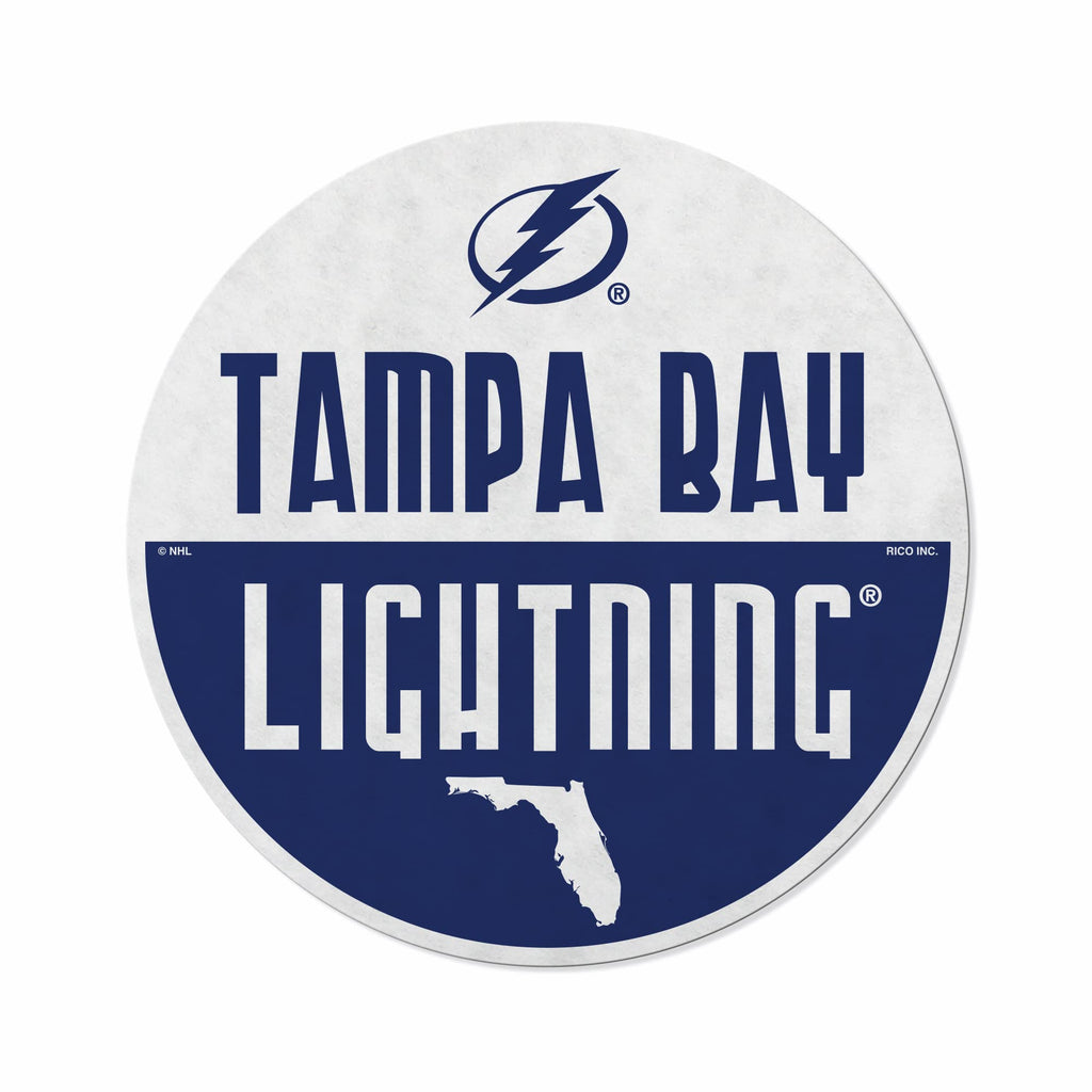 Rico Industries Nhl Tampa Bay Lightning Classic Shape Cut Pennant - Home And Living Room D  Cor - Soft Felt Ez To Hang
